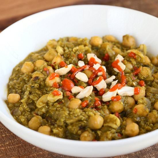 Chickpea Lentil Quinoa Stew