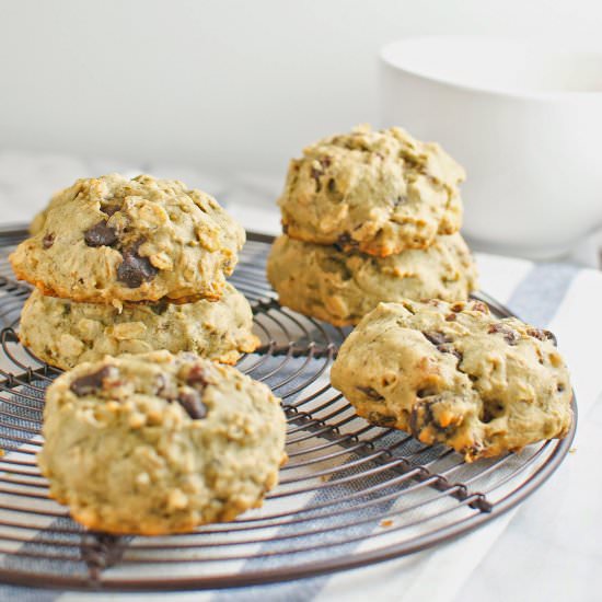 GF Oatmeal Raisin Chocolate Cookies