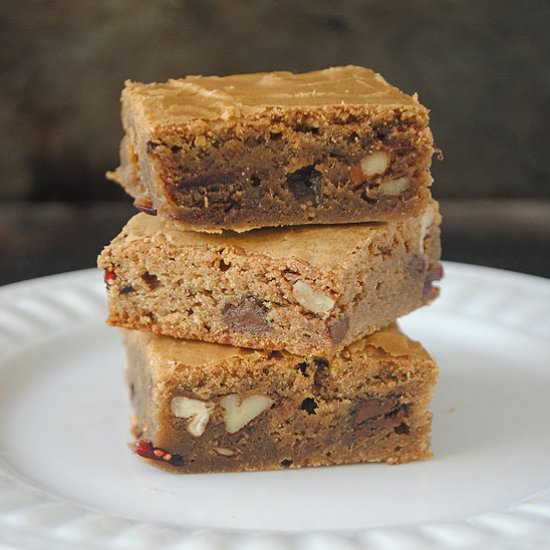 Blondies with Chocolate Chips