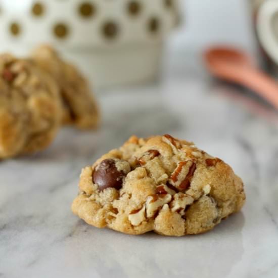 Dark Chocolate Pecan Cookies