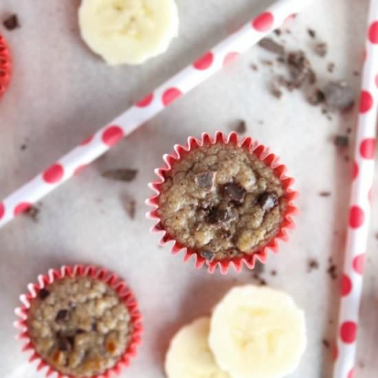Banana Dark Choc Mini Muffins