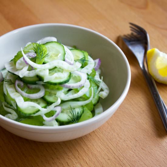 Shaved Fennel, Cucumber and Celery