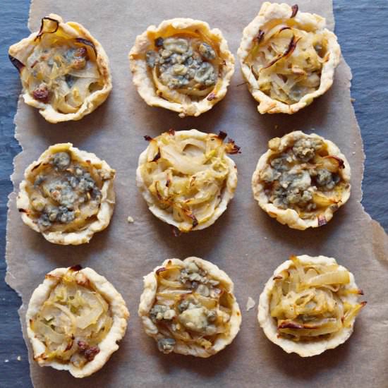 Caramelized Onion and Apple Tarts