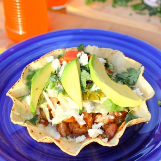Easy Chicken Tostada Salad