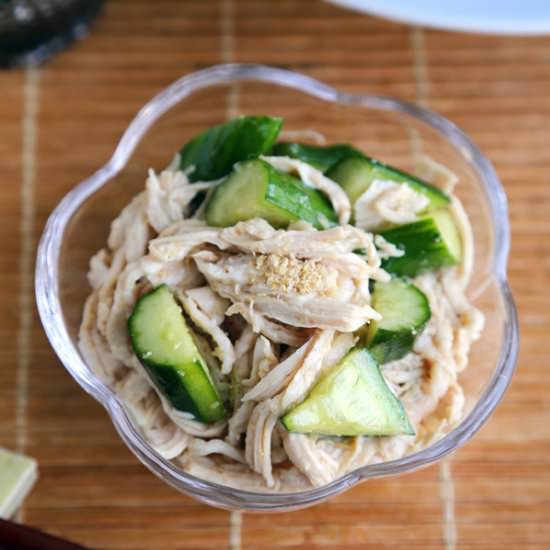 Cold Cucumber Sesame Chicken Salad