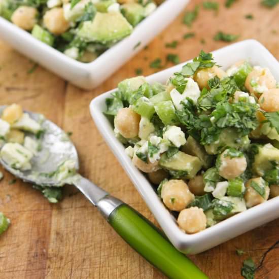 Feta Chickpea Salad