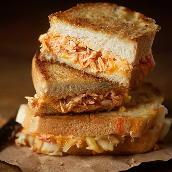 Buffalo Chicken Grilled Cheese