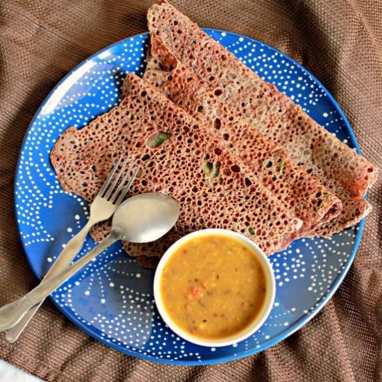 Finger Millet Crepes