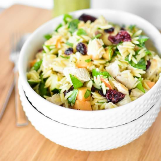 Melon Orzo Salad