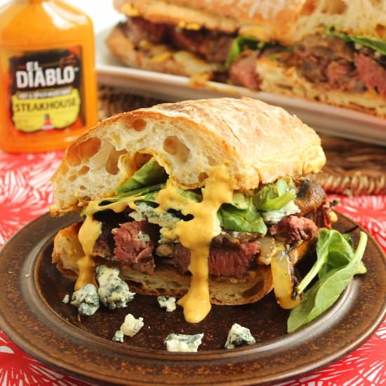 Grilled Beef Tenderloin Sandwich
