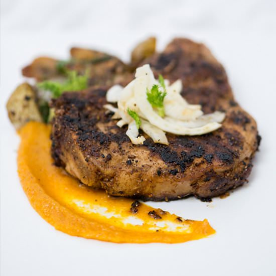 Fennel Crusted Pork Chop