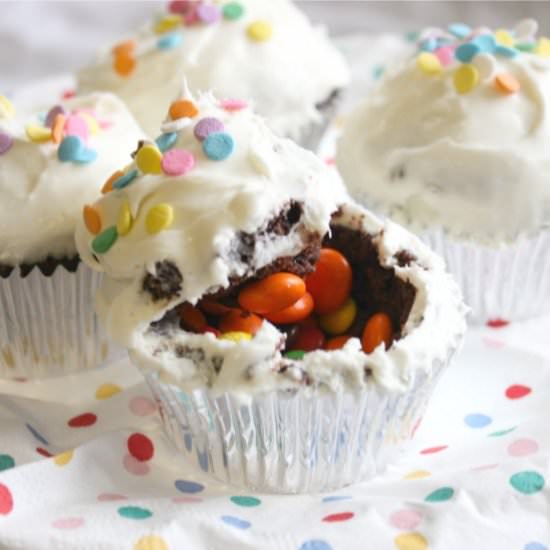 Pinata Cupcakes