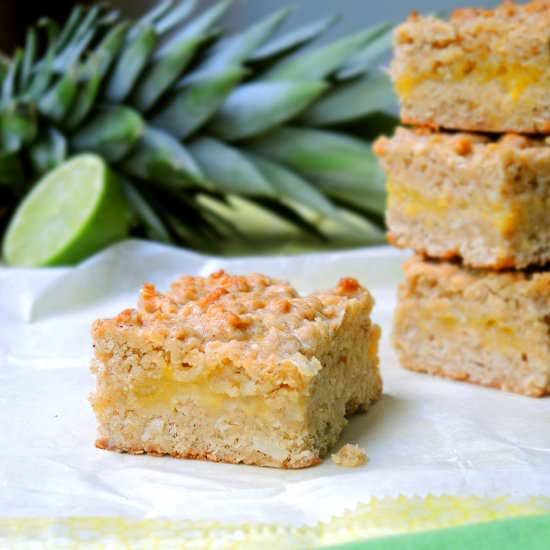 Tropical Oat Bars with Pineapple