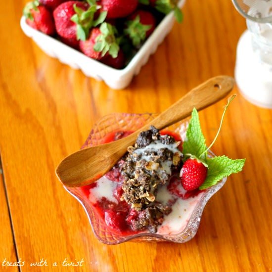 Strawberry Poppy Seed Crisp (gf)