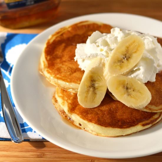 Buttermilk Banana Pancakes