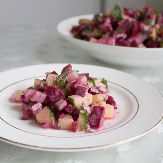 Pickled Beet and Cucumber Salad