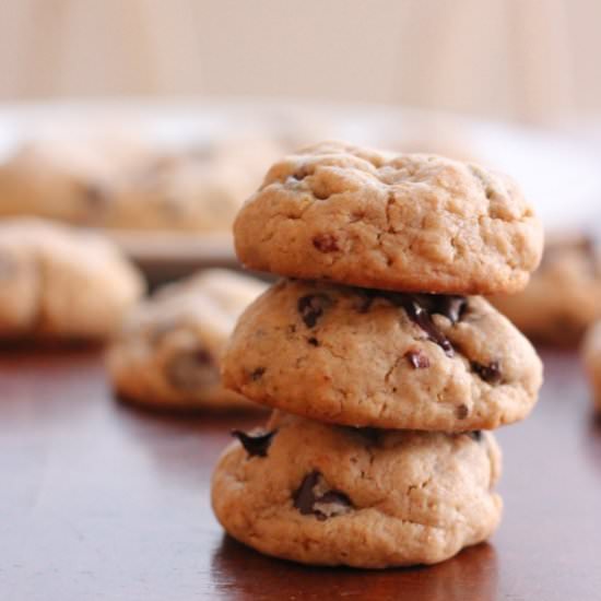 PB & Oatmeal Chocolate Chip Cookies