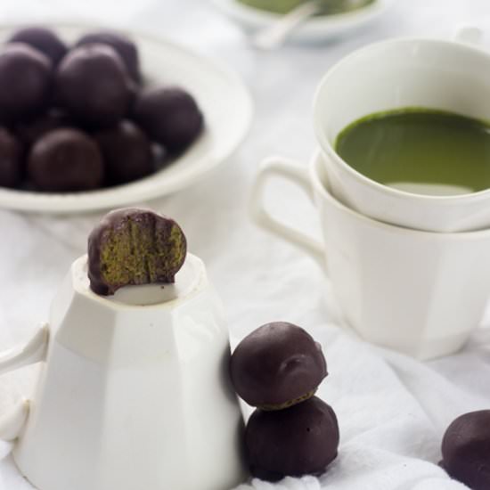 Chocolate Matcha Energy Bites