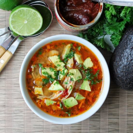 Chipotle Lime Soup with Chicken
