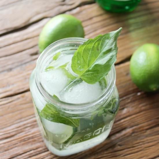 Refreshing Basil Cucumber Mojito