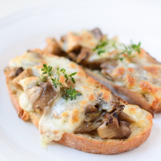 Oyster Mushrooms & Thyme Toasts