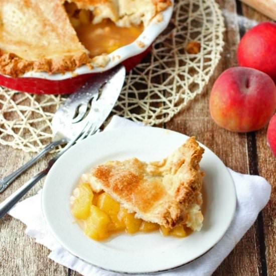Homemade Peach Pie