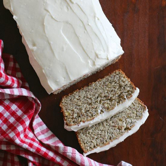 Caramel Frosted Banana Bread