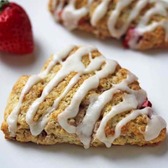 Strawberry Cream Scones