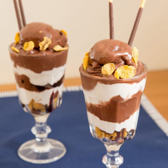 Milk Chocolate Ice Cream Parfait