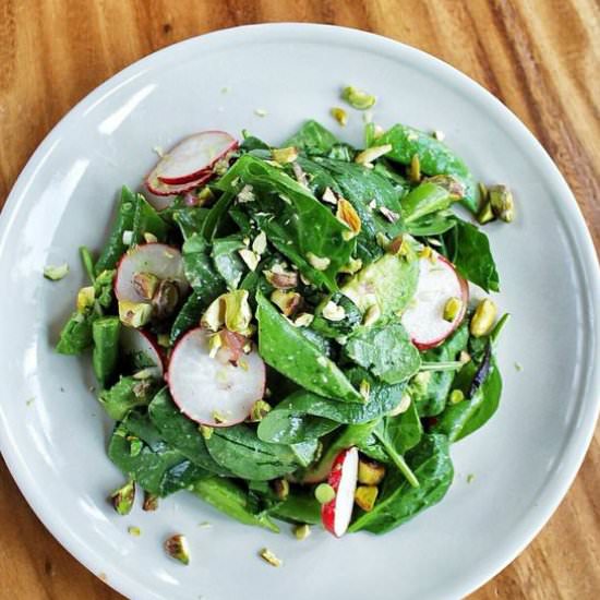 Snap Pea and Pistachio Salad