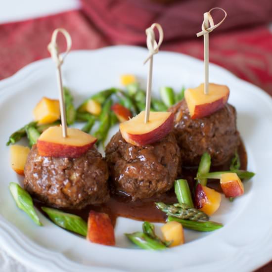 Turkey Meatballs with Nectarines
