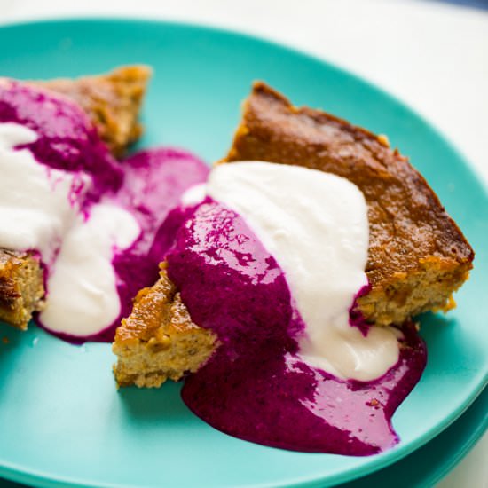Pitaya coconut cheesecake