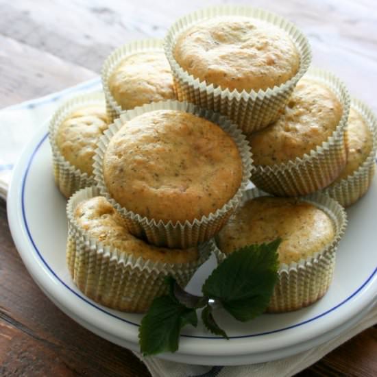 Vegan Lemon Basil Muffins