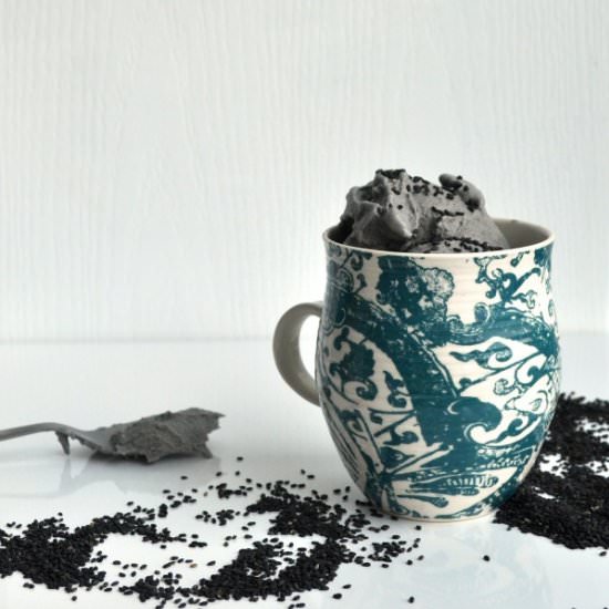 Black Sesame Ice Cream