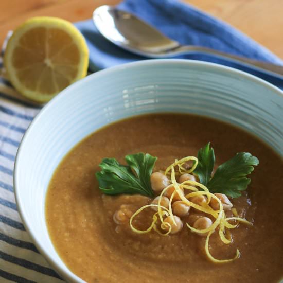 Moroccan Sweet Potato Soup