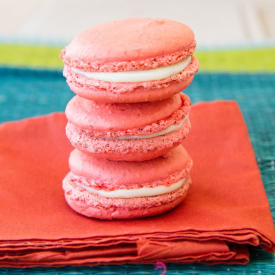 French Rose Macarons