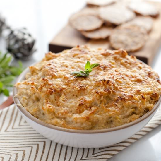 Baked Artichoke & White Bean Dip