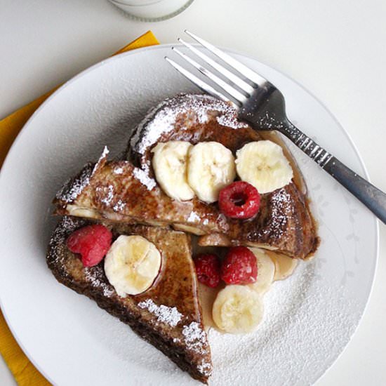 Peanut Butter Banana French Toast