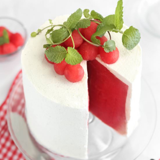 Fresh Watermelon Cake