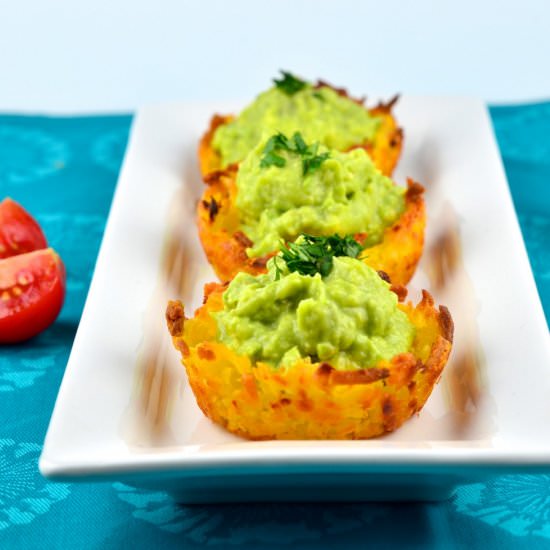 Yuca Cups with Guacamole