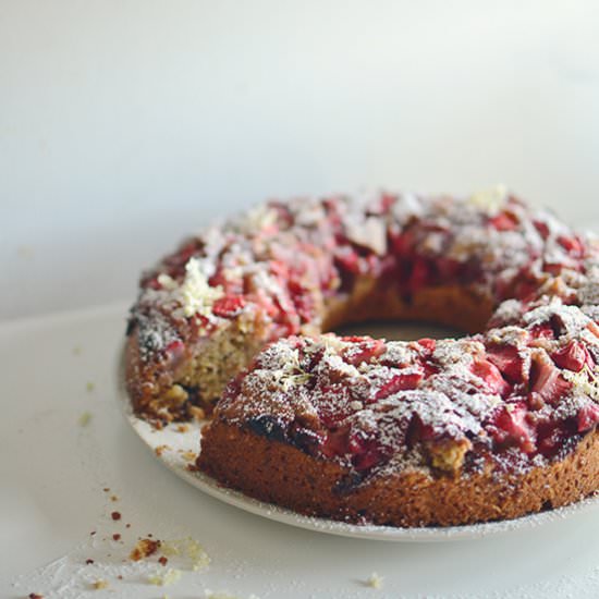 Strawberry Hazelnut Cake