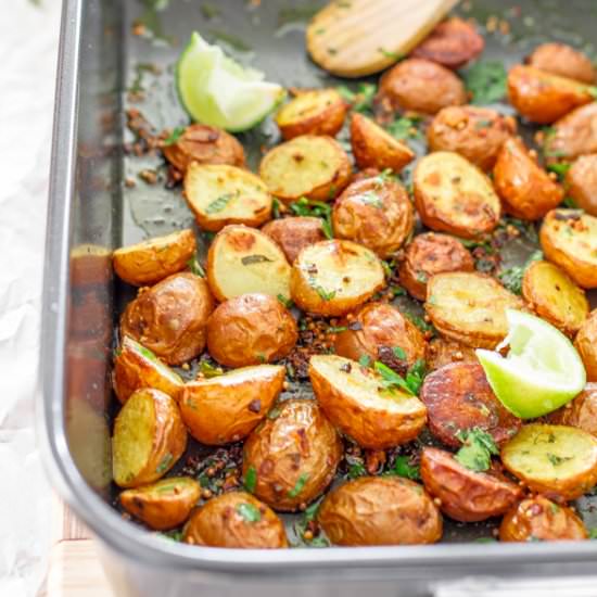 Roasted Potatoes with East Indian
