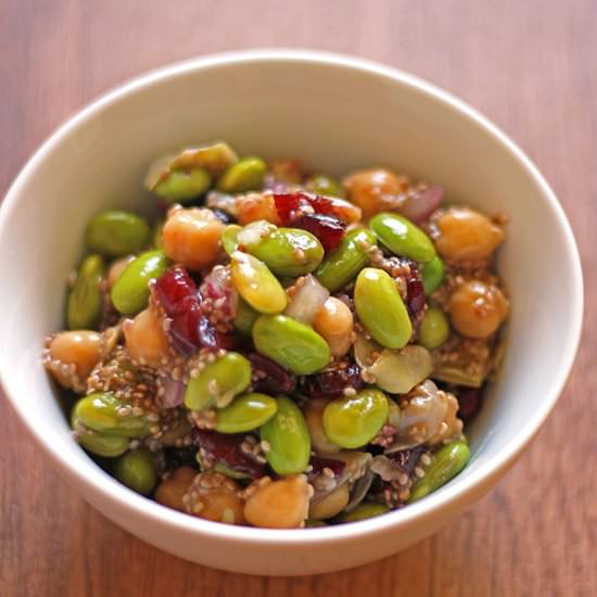 Edamame Salad with Chia Vinaigrette