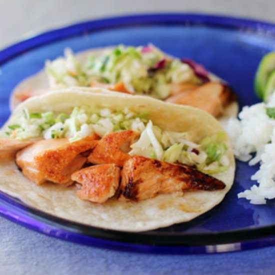 Grilled Salmon Tacos
