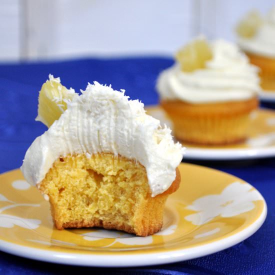 Pina Colada Cupcakes