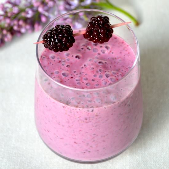 Blackberry Chia Seed Smoothie