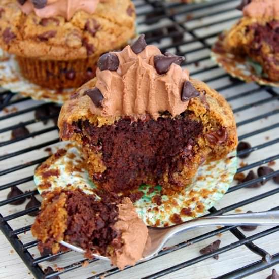 Cookie Cup Cupcakes