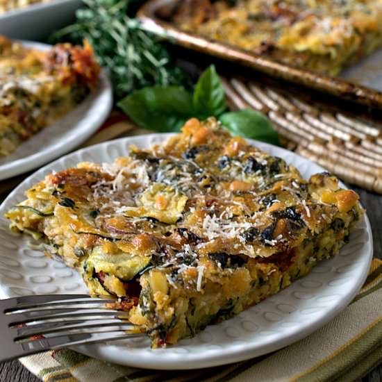 Scarpaccia Zucchini Tart