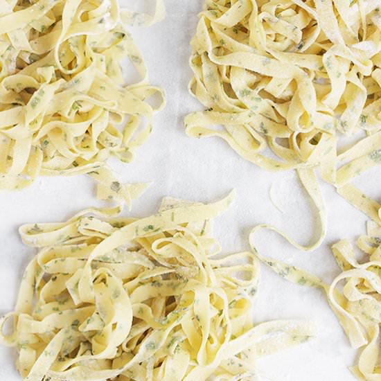 Homemade Fresh Herb Pasta