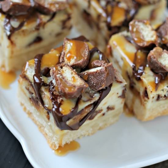 Twix Cheesecakes Bars
